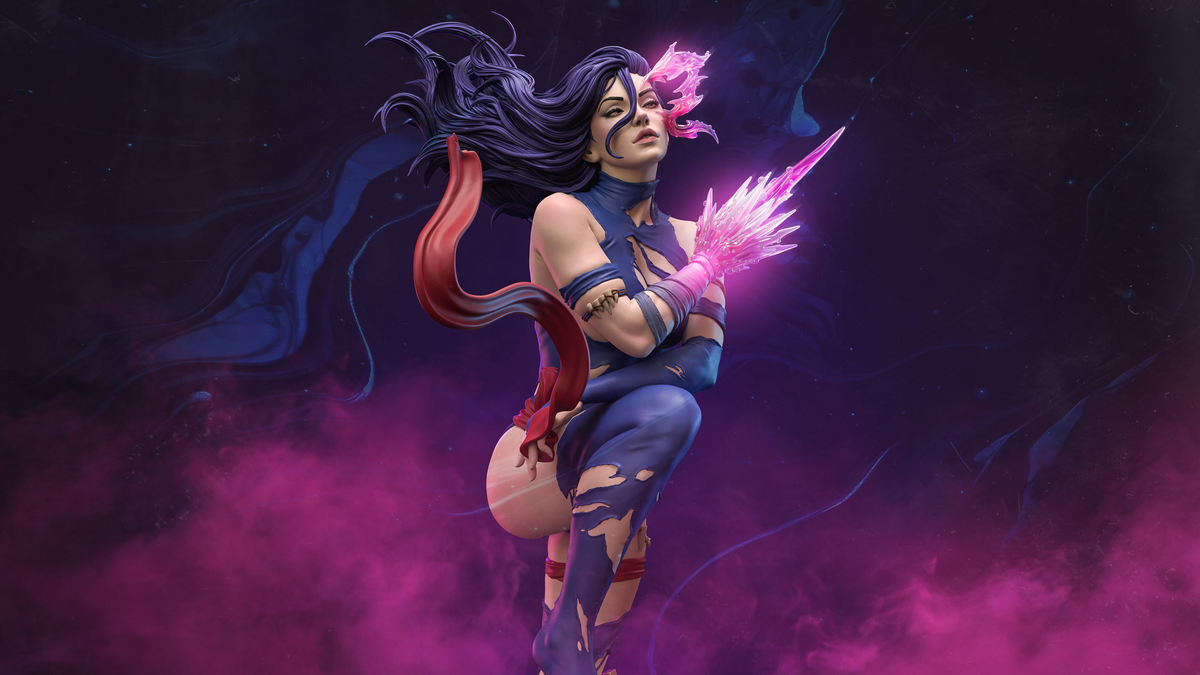 Savage Psylocke Resin Art (Design by CA3D)