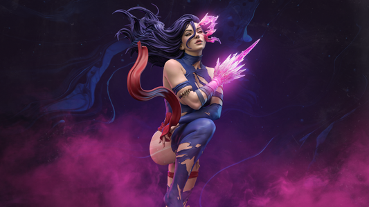 Savage Psylocke Resin Art (Design by CA3D)