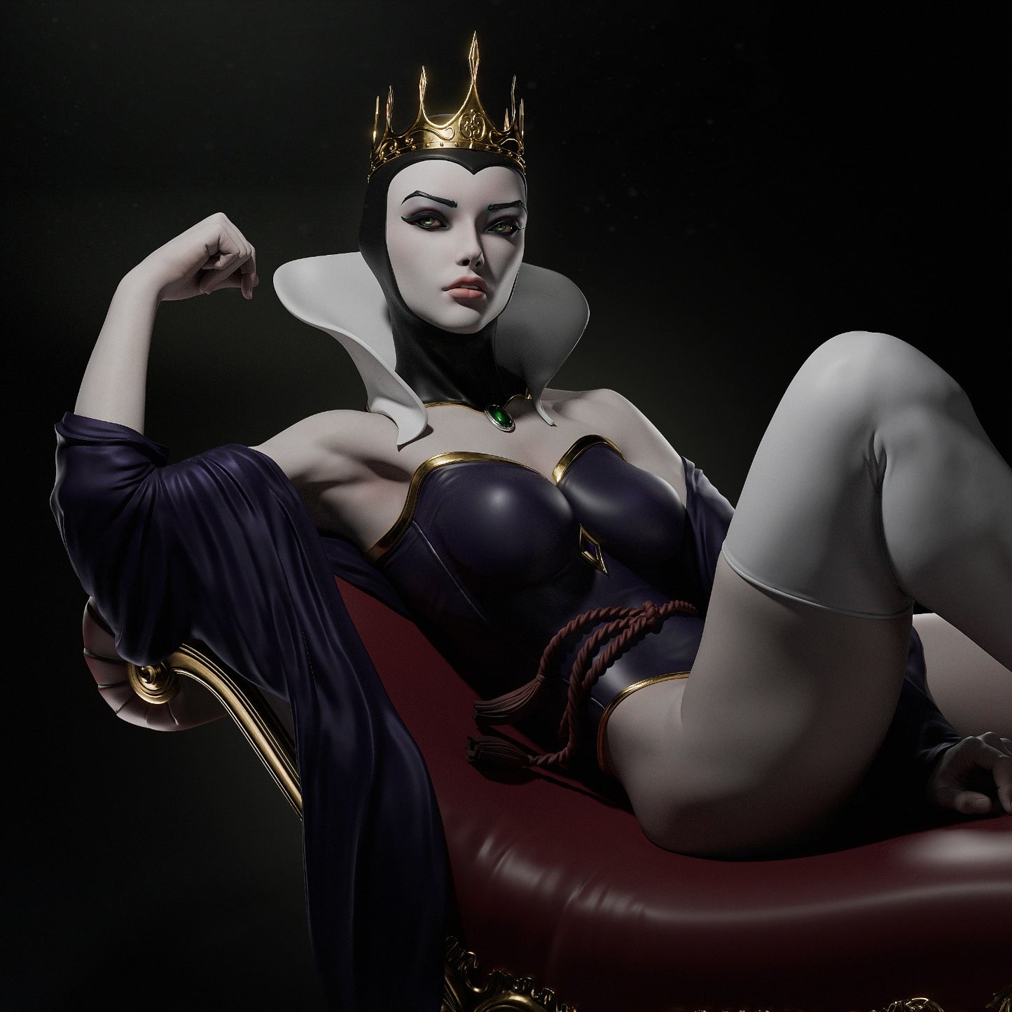 Evil Queen Collectible Resin Fan Art Pro Painted - MTO