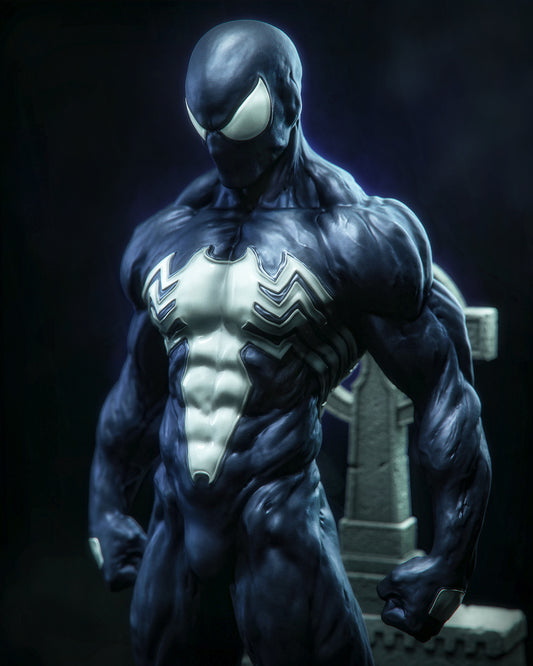 Symbiote Spiderman Resin Art (Design by CA3D)