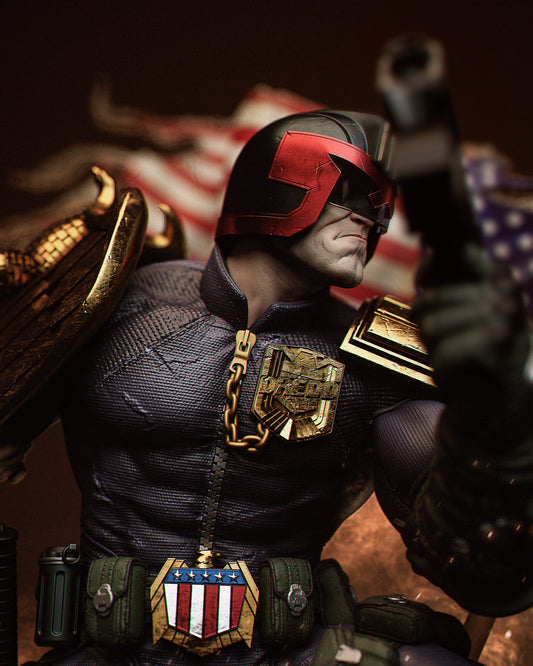 Judge Dredd Resin Fan Art - MTO (Design by CA3D Studios)