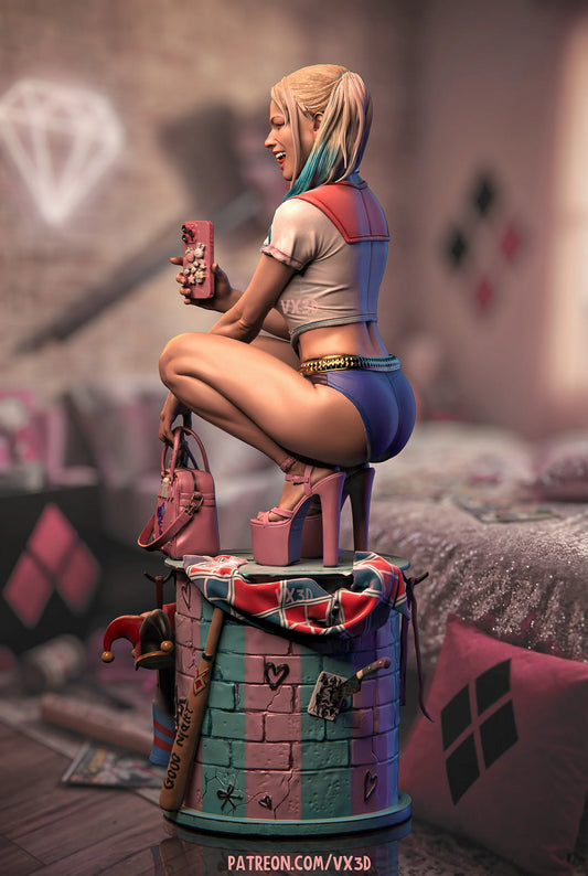 Harley Quinn Resin Art (Designed by VXLabs)