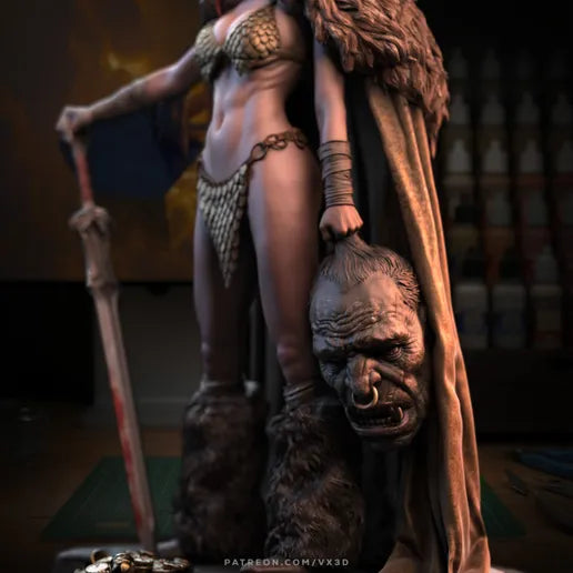 Red Sonja Resin Art (Designed by VXLabs)