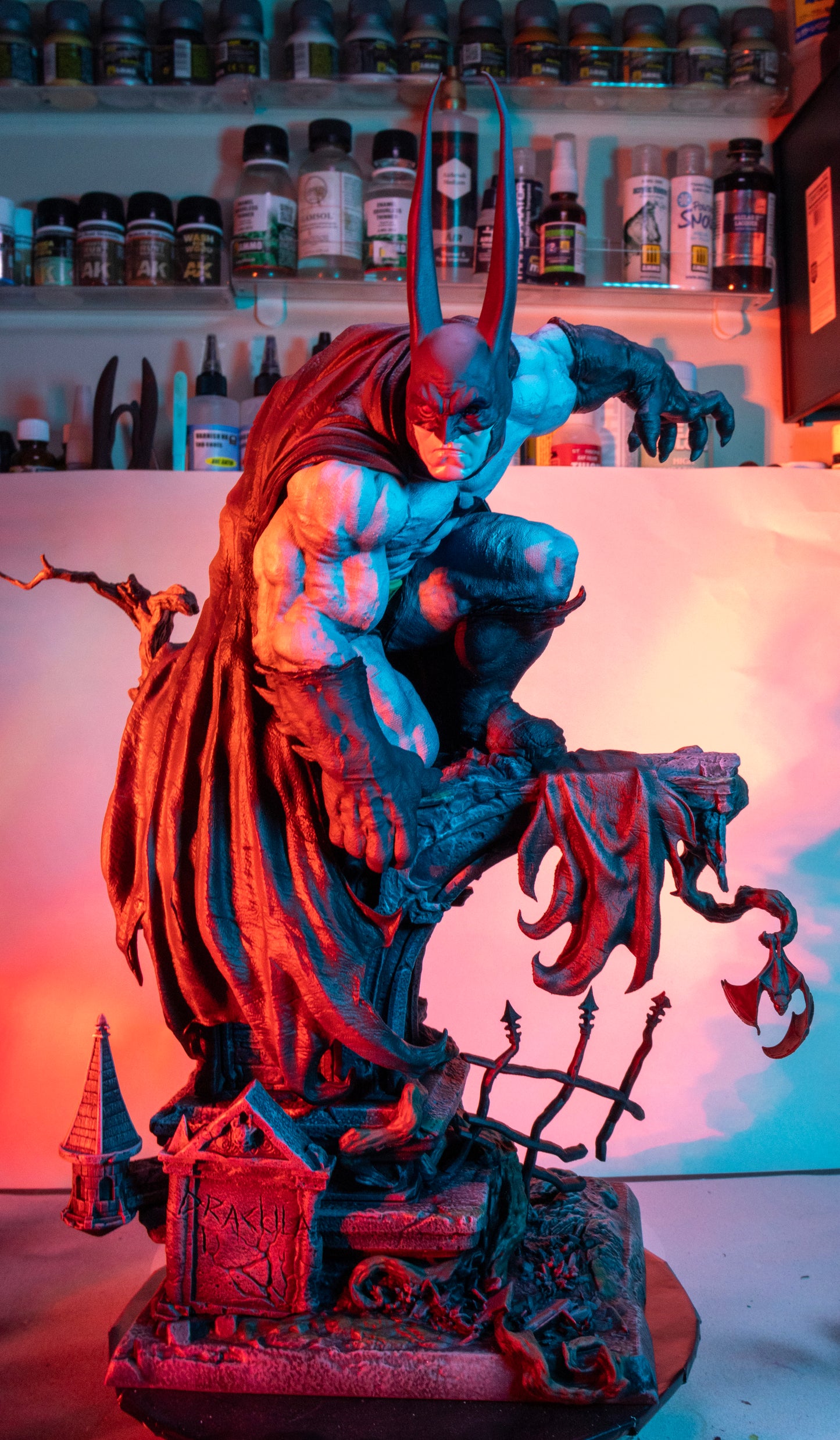 Vampire Batman Resin Fan Art Pro Painted - MTO (CA3D)