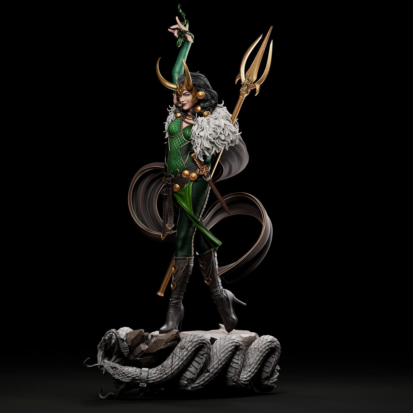 Lady Loki Collectible Resin Fan Art Pro Painted - MTO