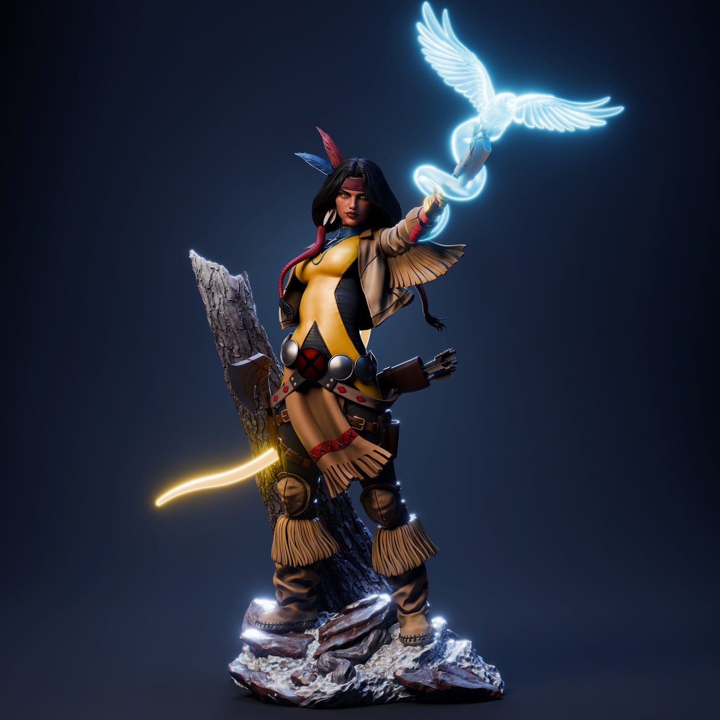 Dani Moonstar Resin Art - MTO (Design by CA3D)