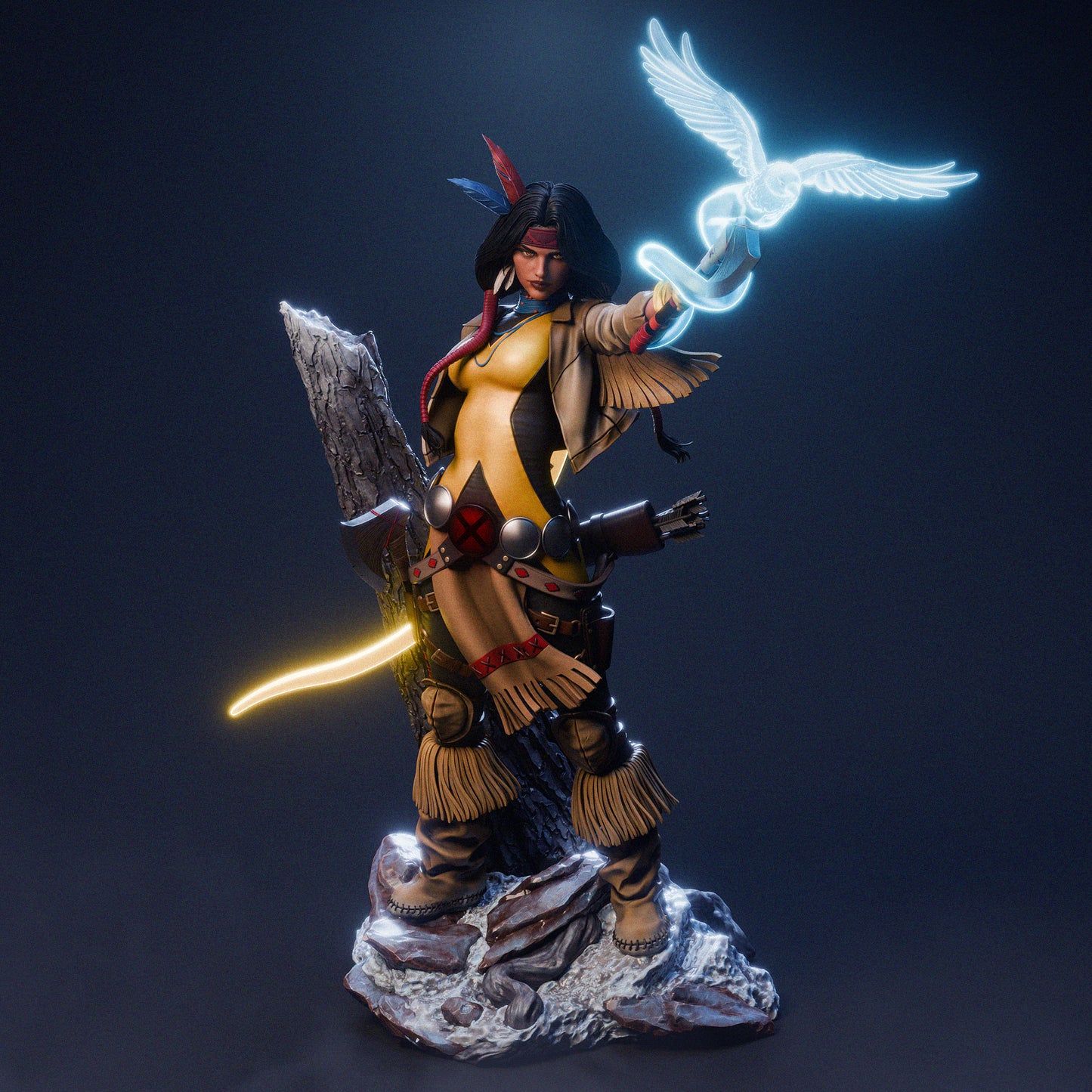 Dani Moonstar Resin Art - MTO (Design by CA3D)