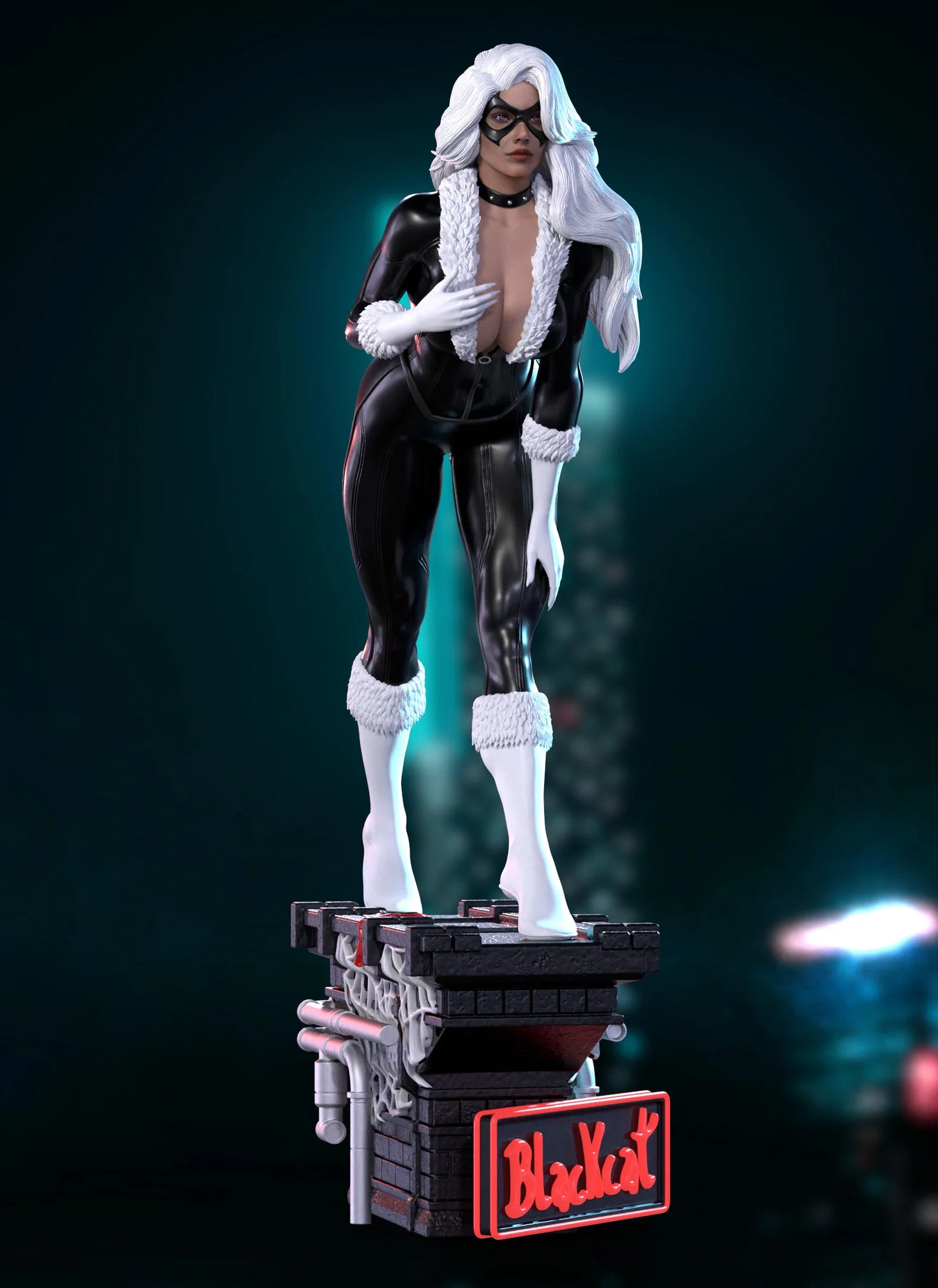 Black Cat Resin Fan Art - MTO A3D