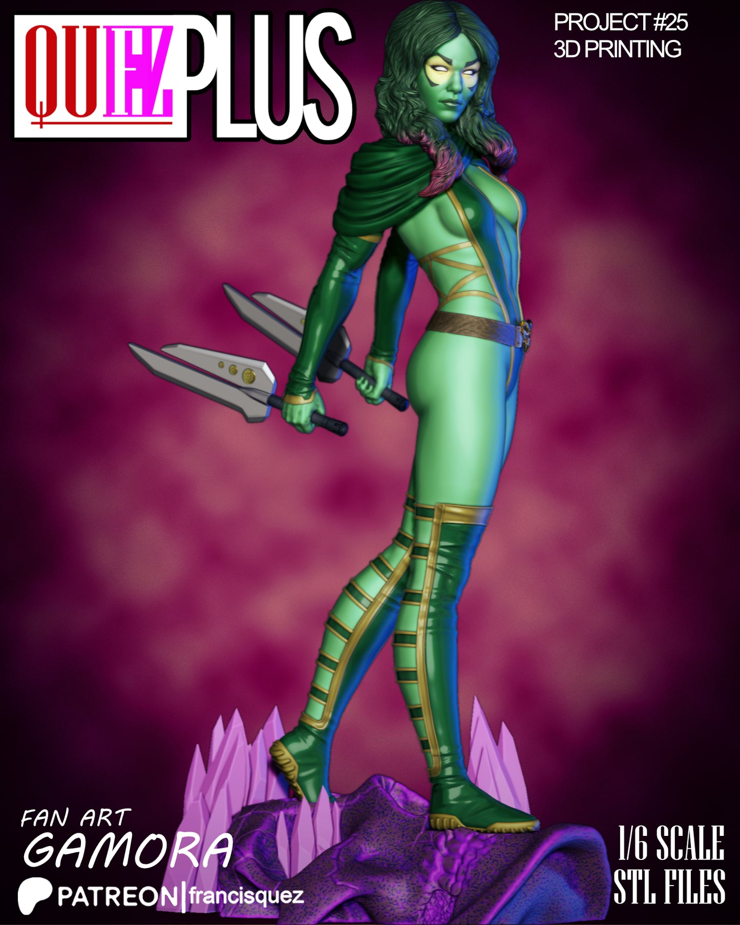 Gamora Resin Fan Art - MTO (Quez)