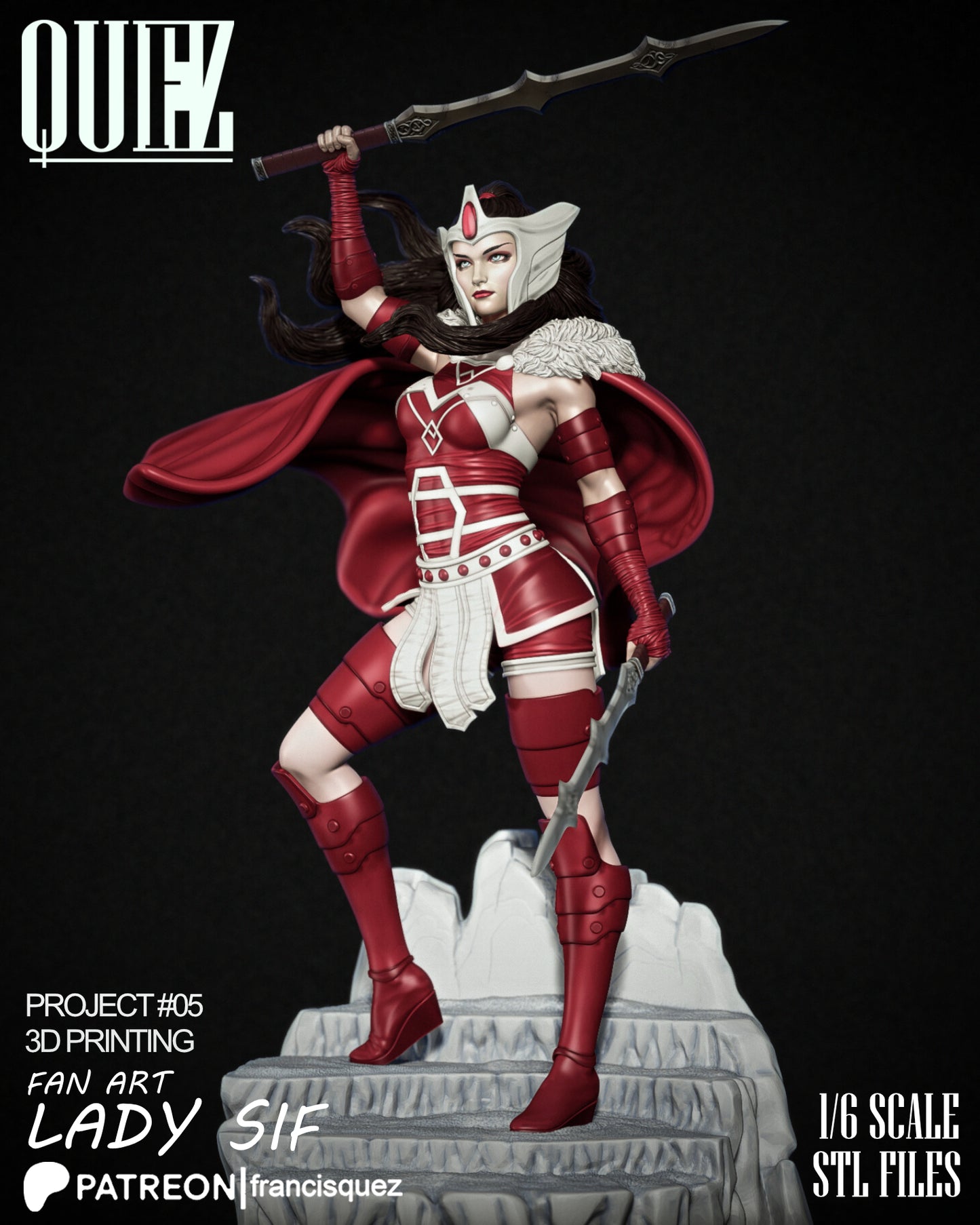 Lady Sif Resin Fan Art Pro Painted - MTO (Quez)