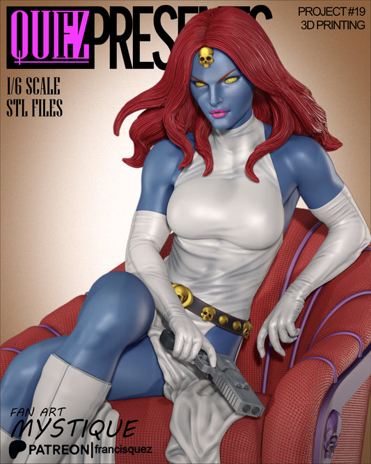 Mystique Resin Fan Art Pro Painted - MTO (Quez)