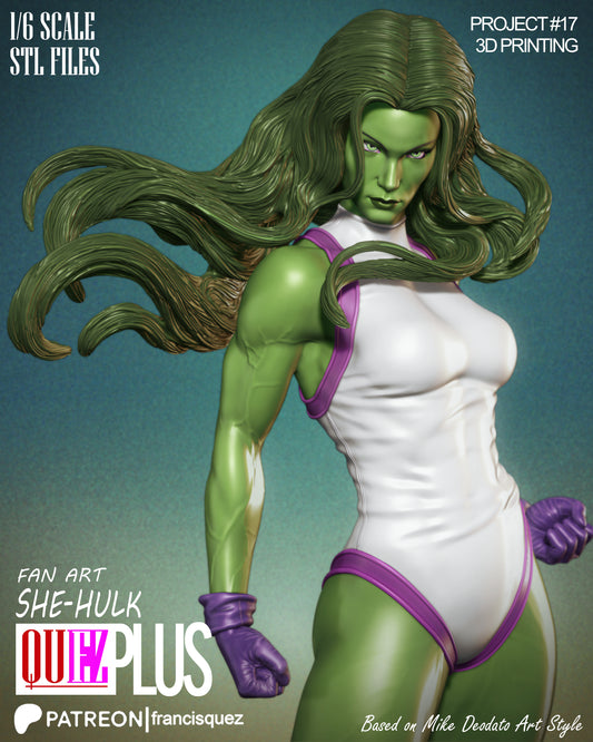 She Hulk Resin Fan Art Pro Painted - MTO (Quez)