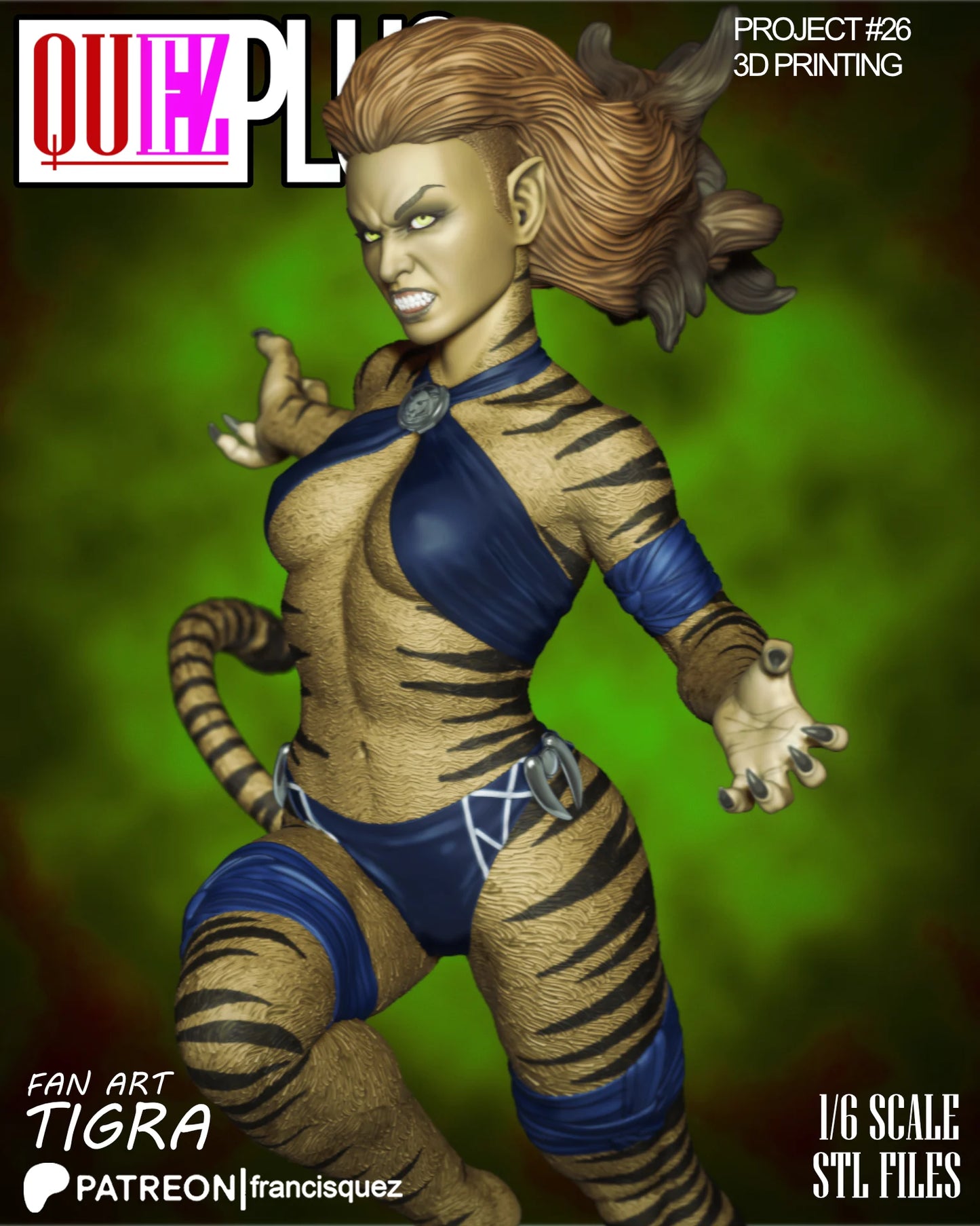 Tigra Resin Fan Art Pro Painted - MTO (Quez)