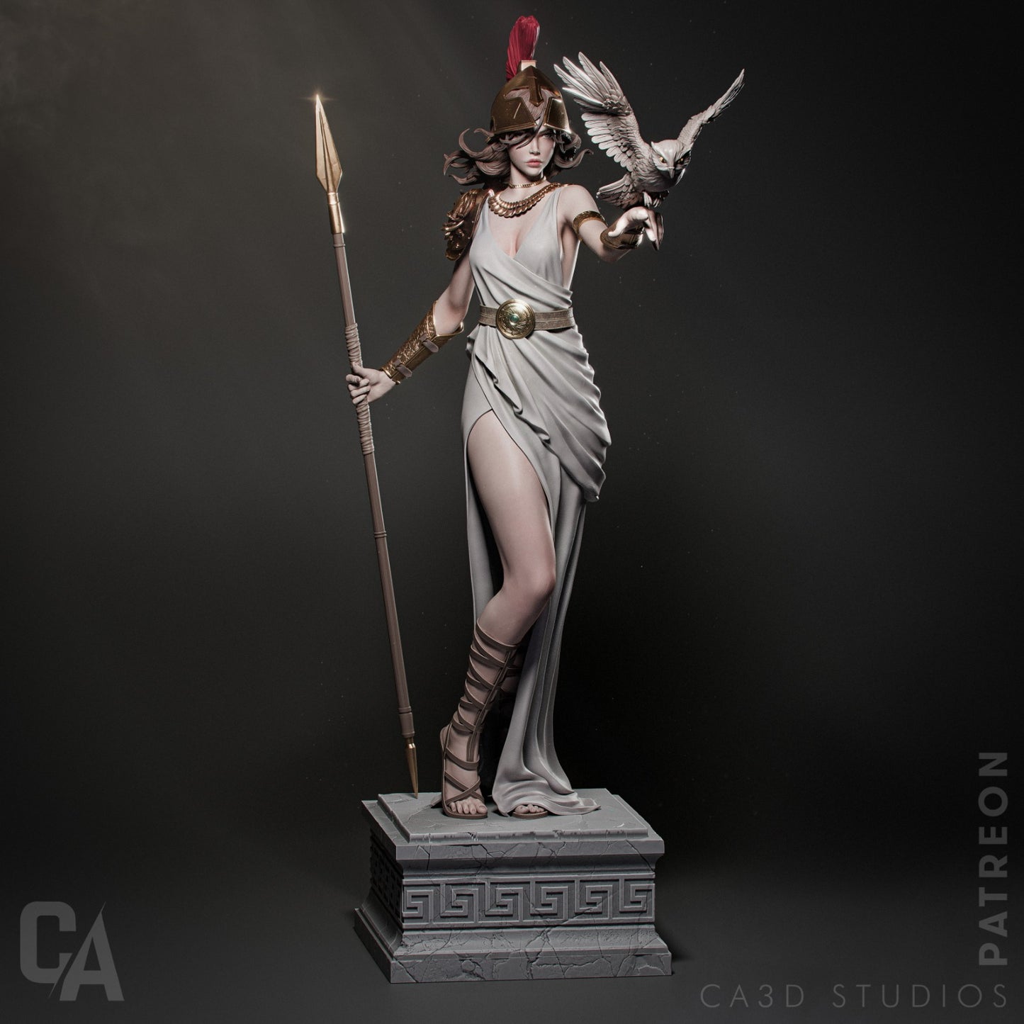 Athena Resin Fan Art - MTO