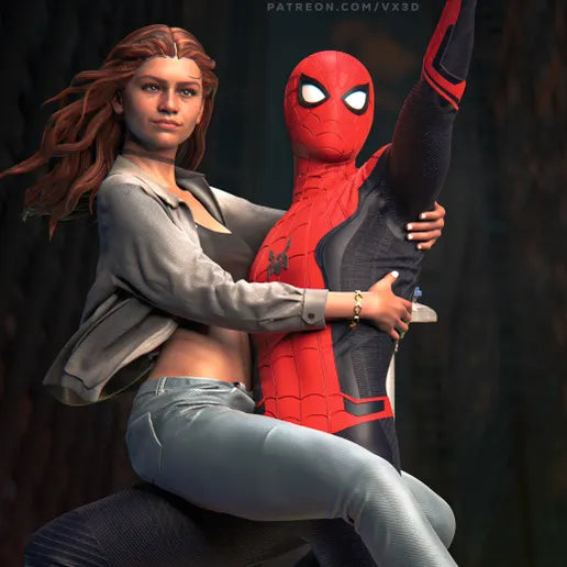 Mary Jane and Spiderman Resin Art (VXLabs Version)
