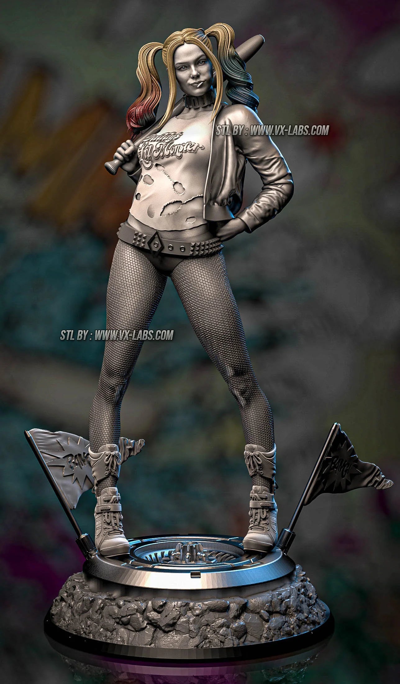 Harley Quinn Resin Fan Art - MTO (VXLabs)