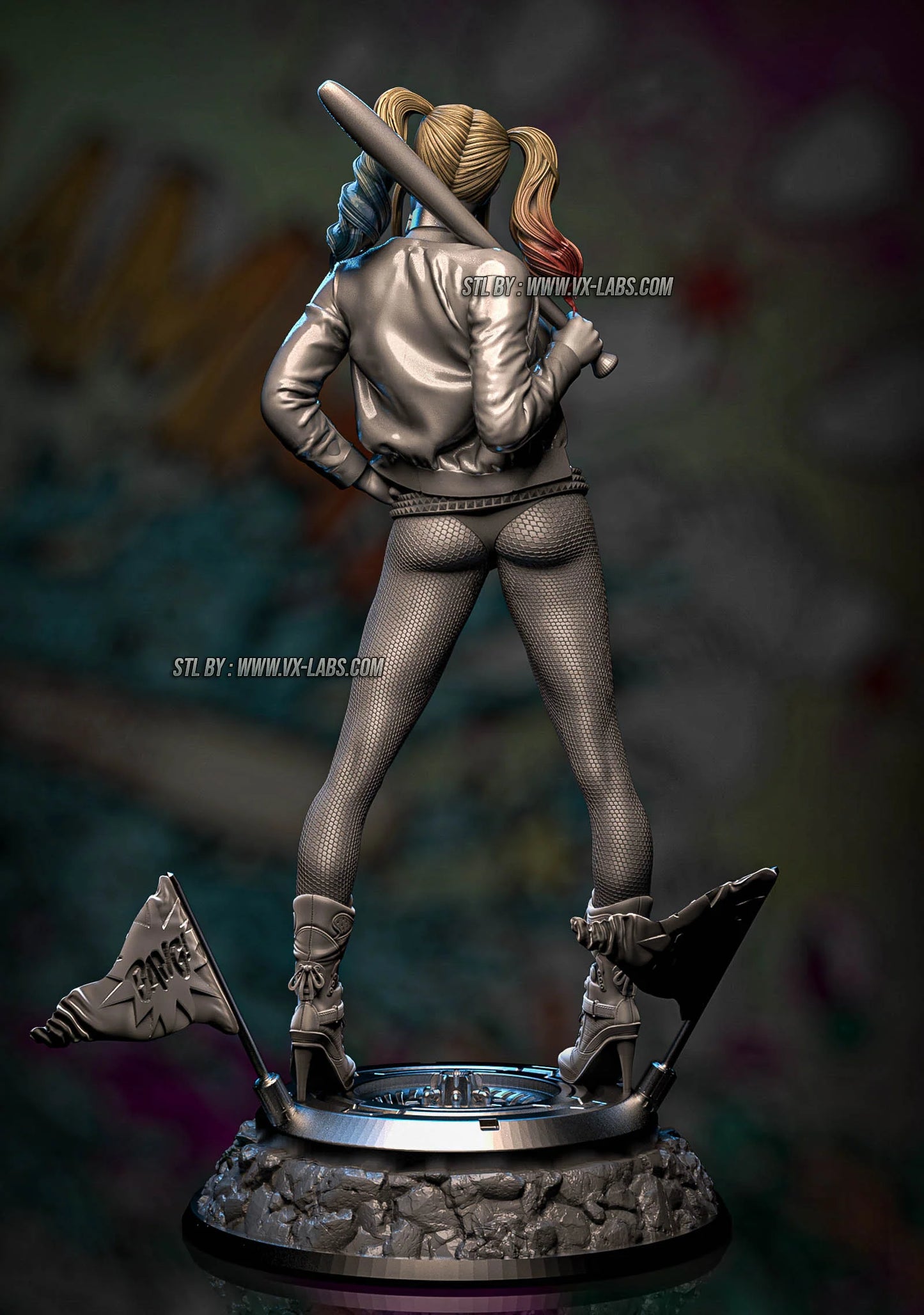 Harley Quinn Resin Fan Art - MTO (VXLabs)