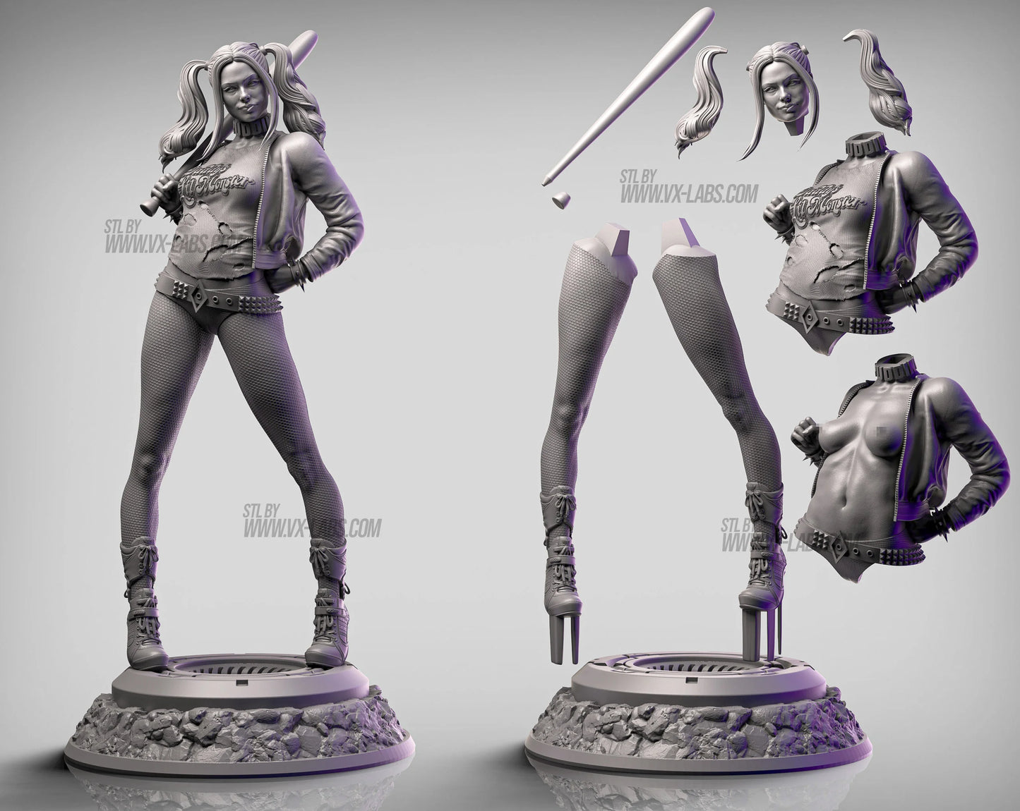 Harley Quinn Resin Fan Art - MTO (VXLabs)