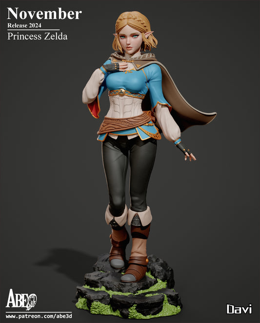 Princess Zelda Resin Fan Art(Abe3D)