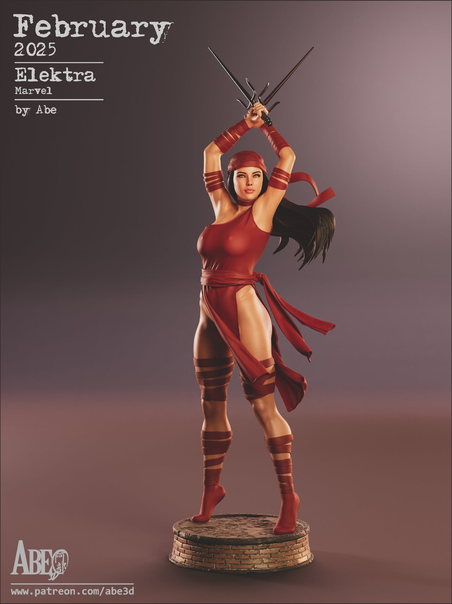 Elektra Resin Fan Art - MTO (Abe3D)