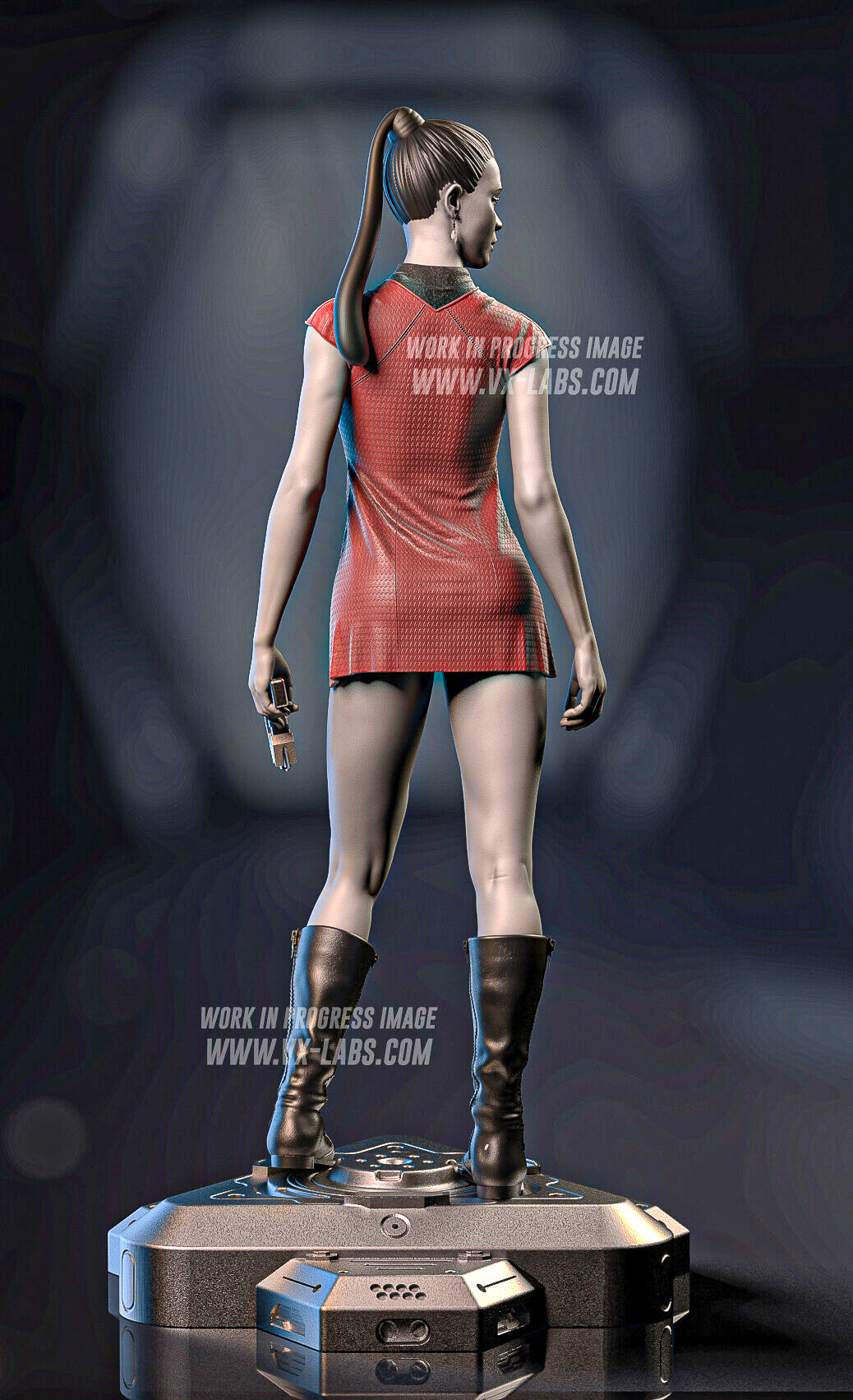 Nyota Uhura Star Trek Resin Art (Designed by VXLabs)
