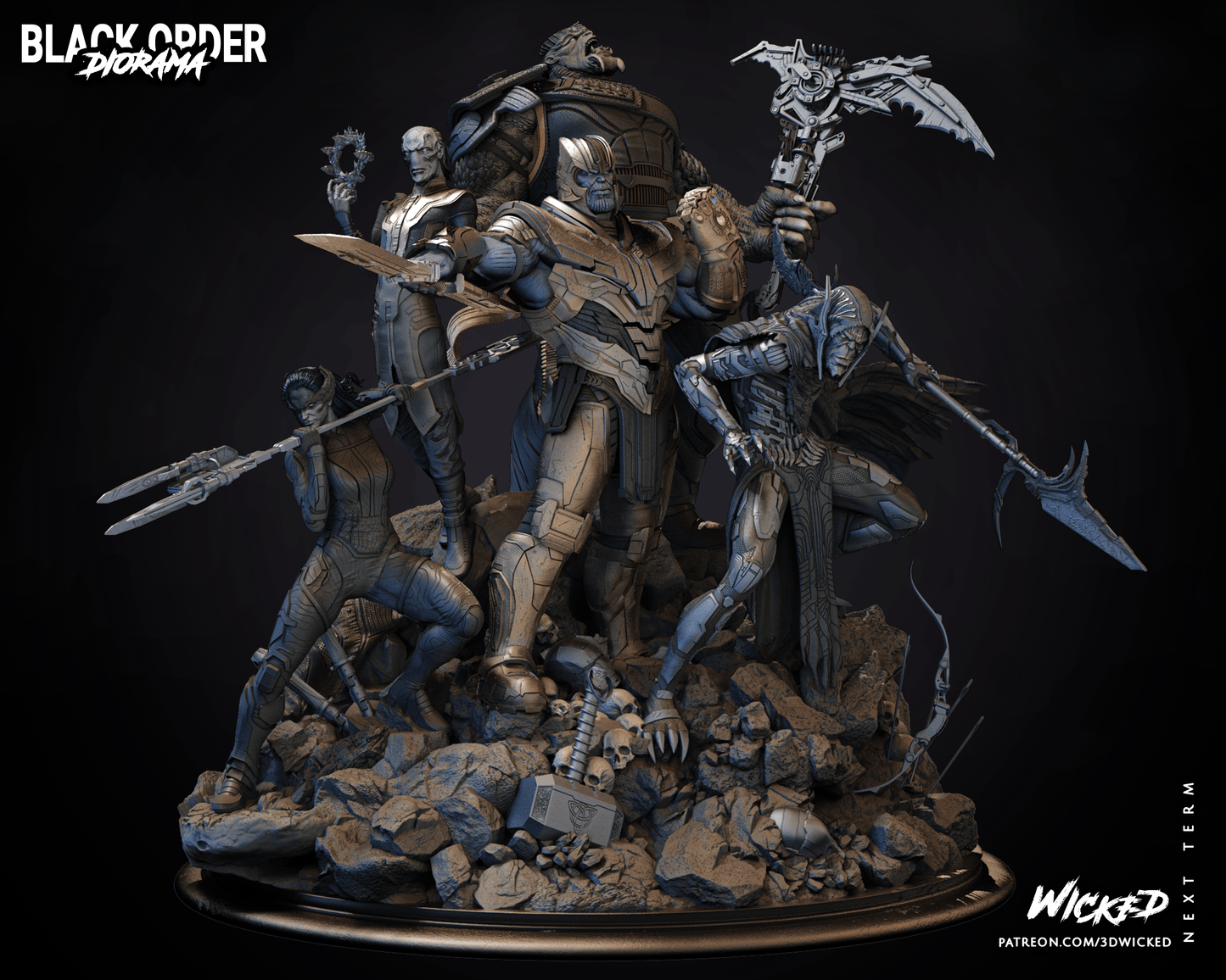 Black Order Diorama Resin Fan Art - MTO (Wicked)