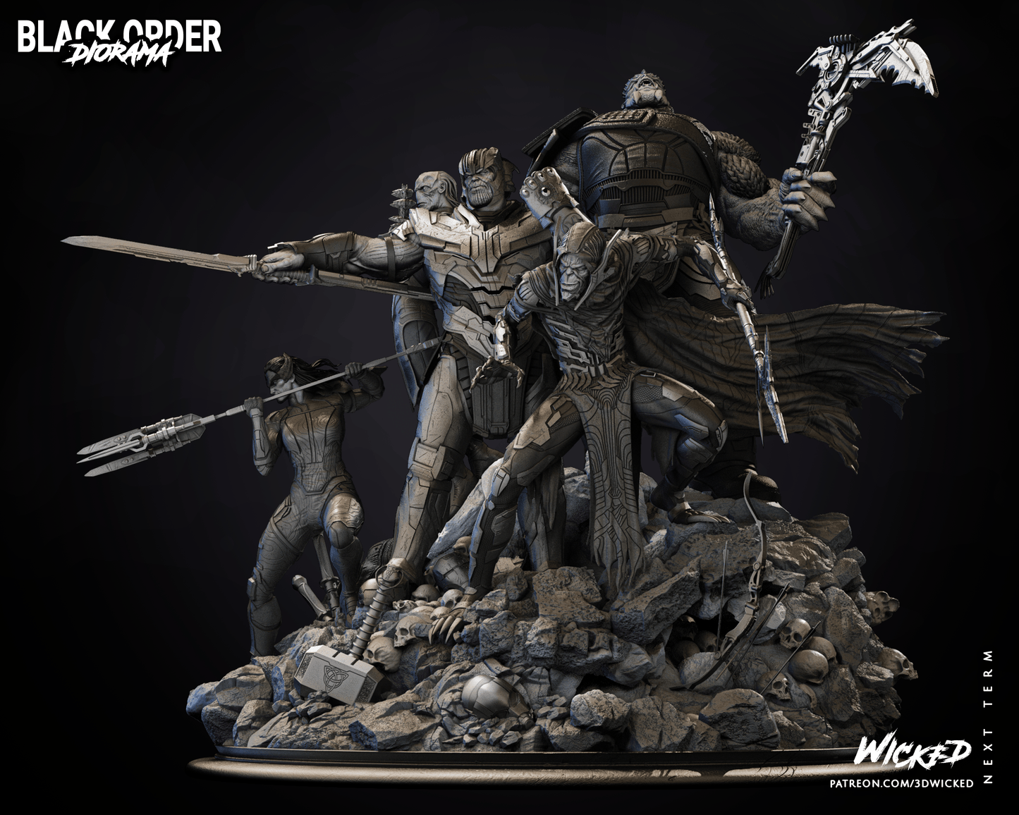 Black Order Diorama Resin Fan Art - MTO (Wicked)