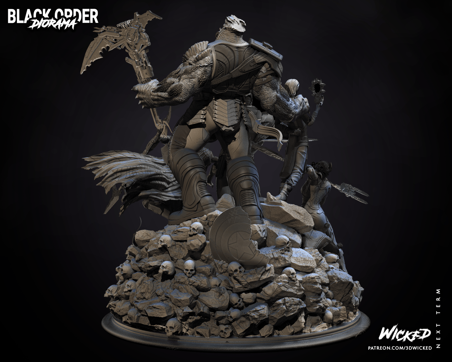 Black Order Diorama Resin Fan Art - MTO (Wicked)