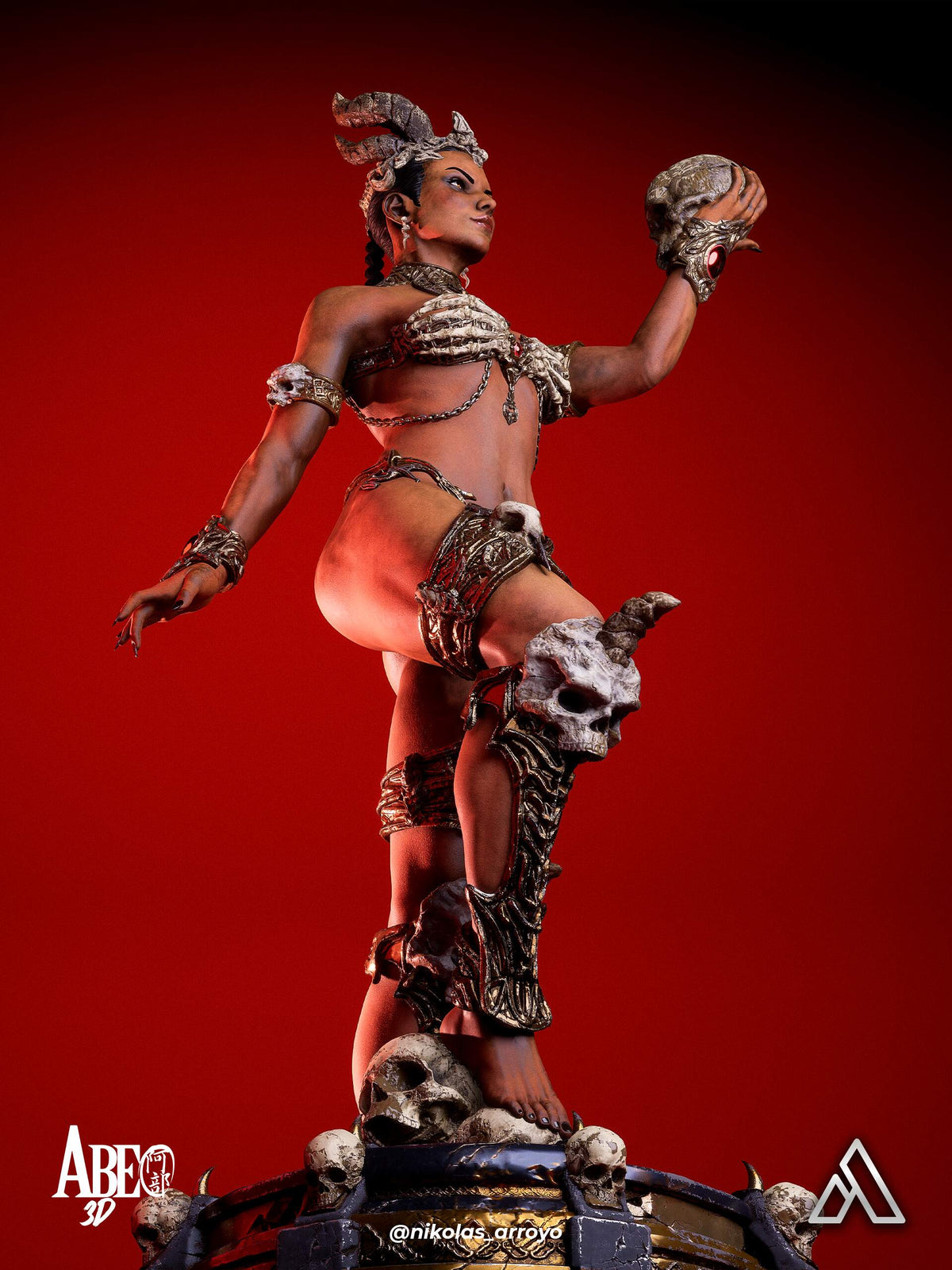 Queen of the Damned Resin Art (Design by Abe3D)