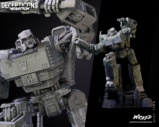 Megatron Collectible Resin Fan Art Pro Painted 18" Tall - MTO