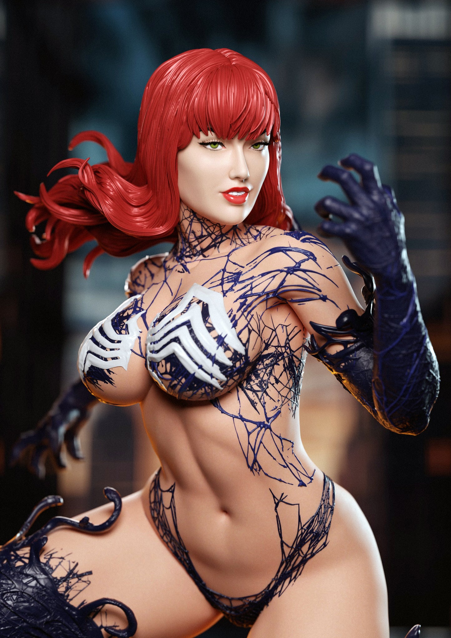 Venomized Mary Jane Resin Fan Art - MTO (Design by Abe3D)
