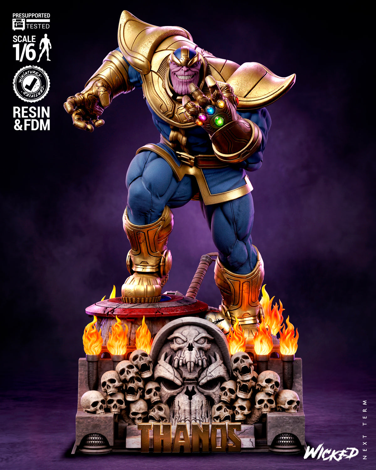 Thanos Resin Art (Wicked Studios)