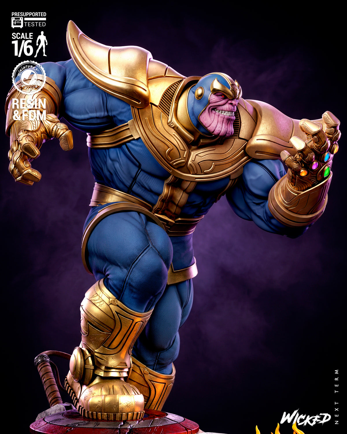 Thanos Resin Art (Wicked Studios)