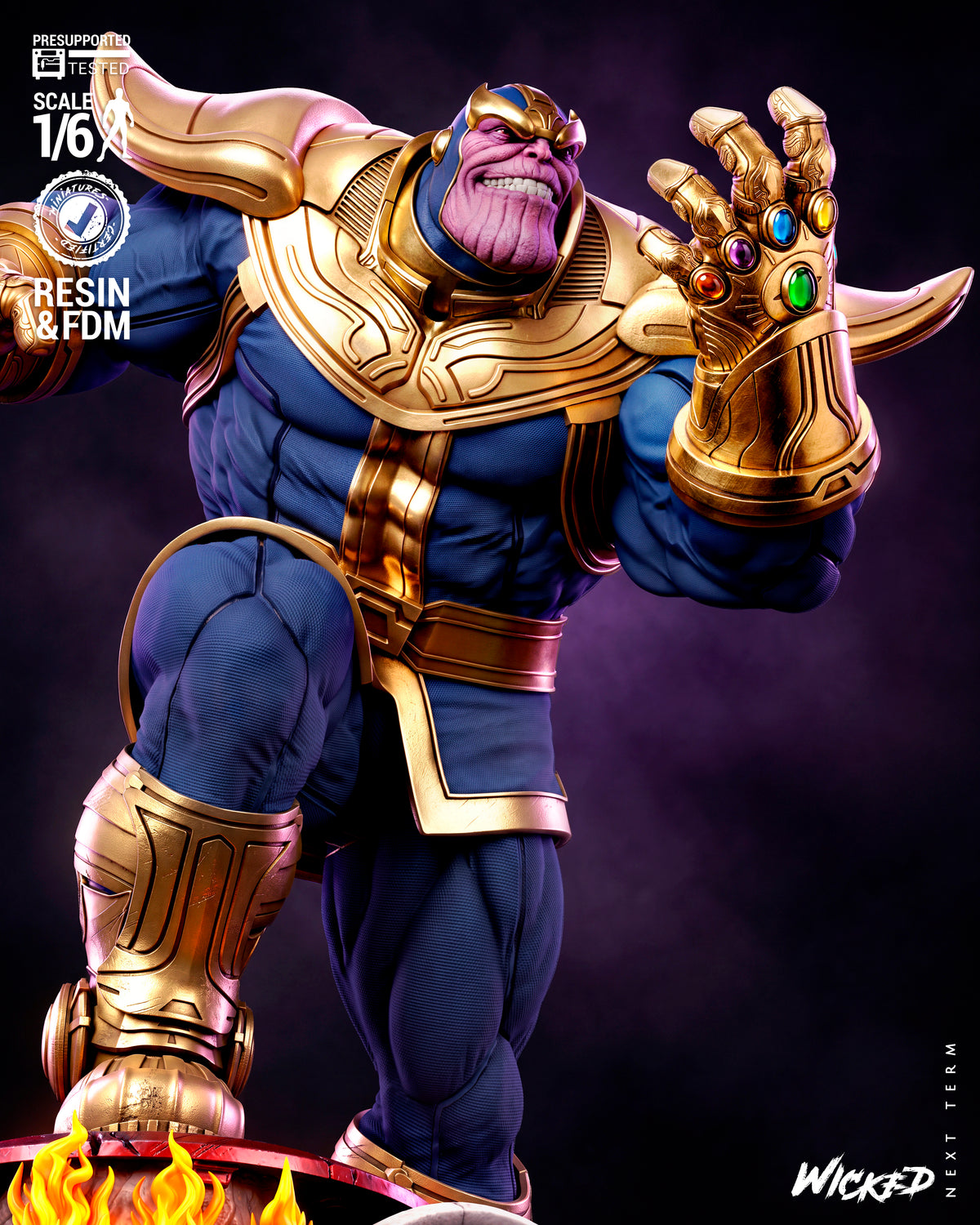Thanos Resin Art (Wicked Studios)