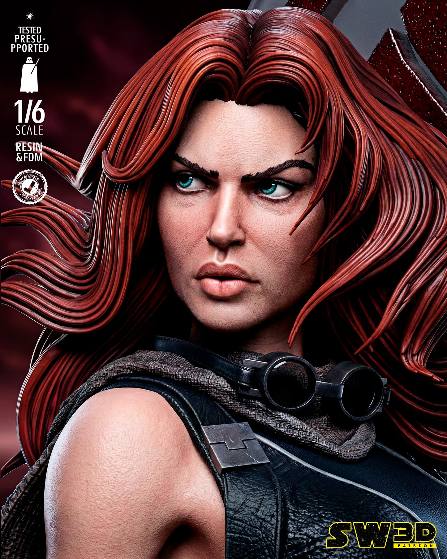 Mara Jade Star Wars Resin Fan Art (Designed by SW3D)