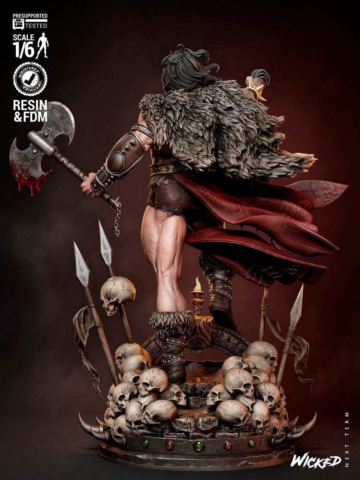 Conan the Barbarian Resin Art (Wicked Studios)