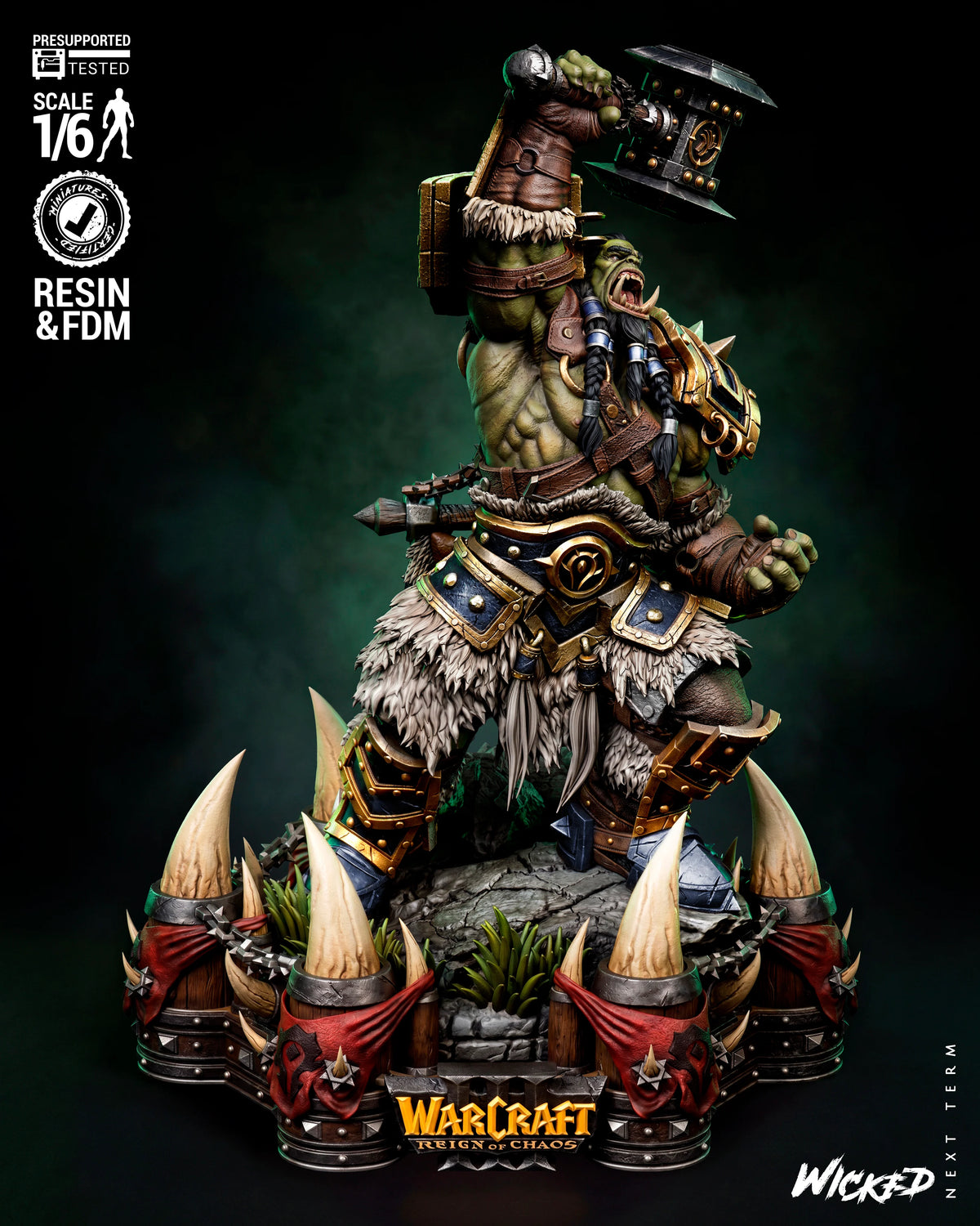 Thrall World of Warcraft Resin Art (Wicked Studios)