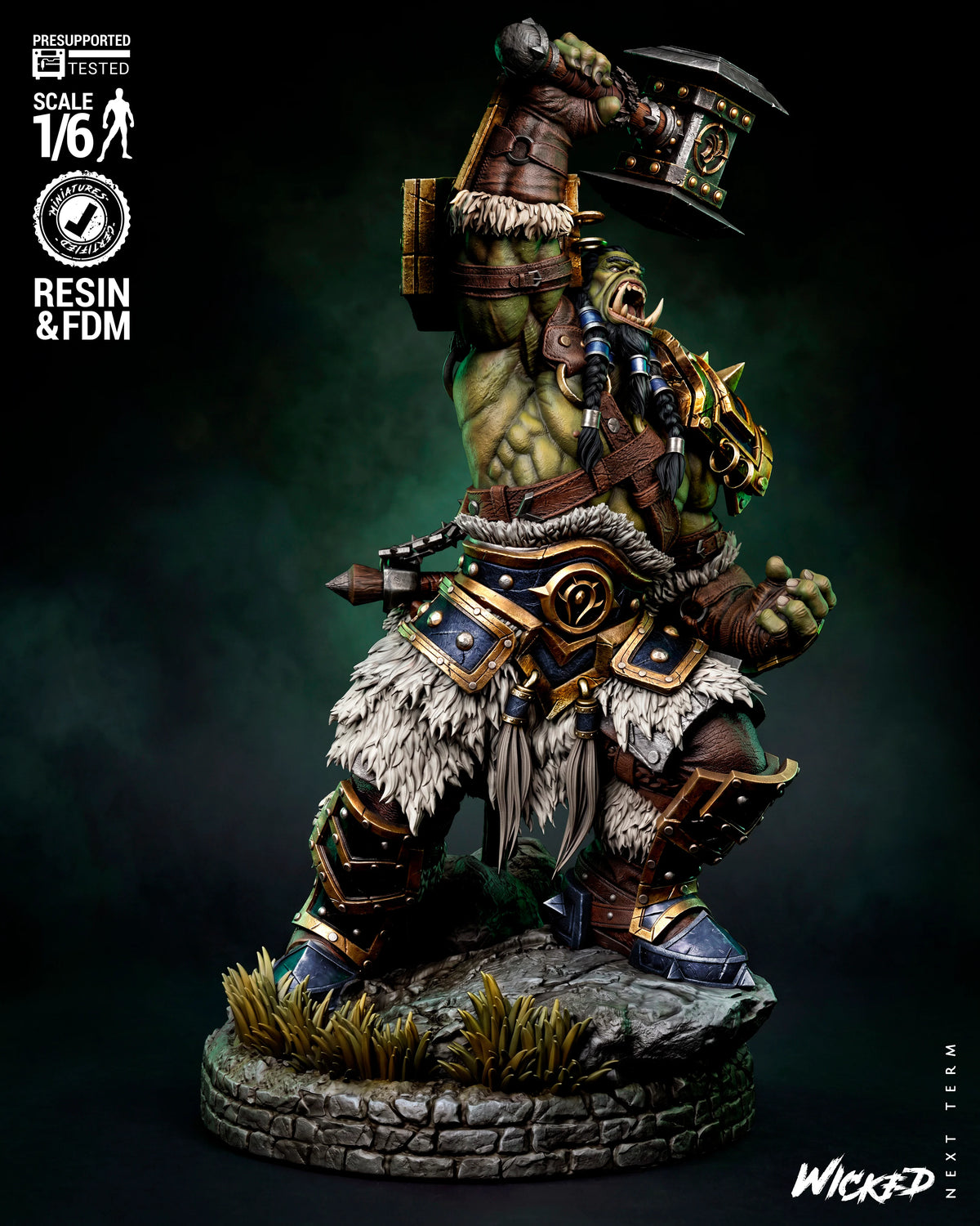 Thrall World of Warcraft Resin Art (Wicked Studios)