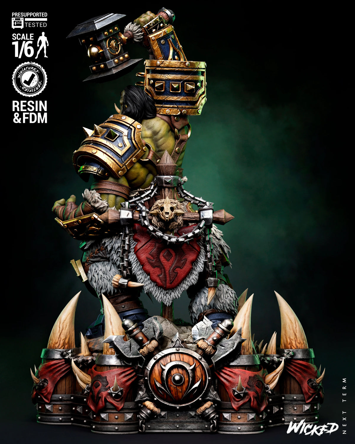 Thrall World of Warcraft Resin Art (Wicked Studios)