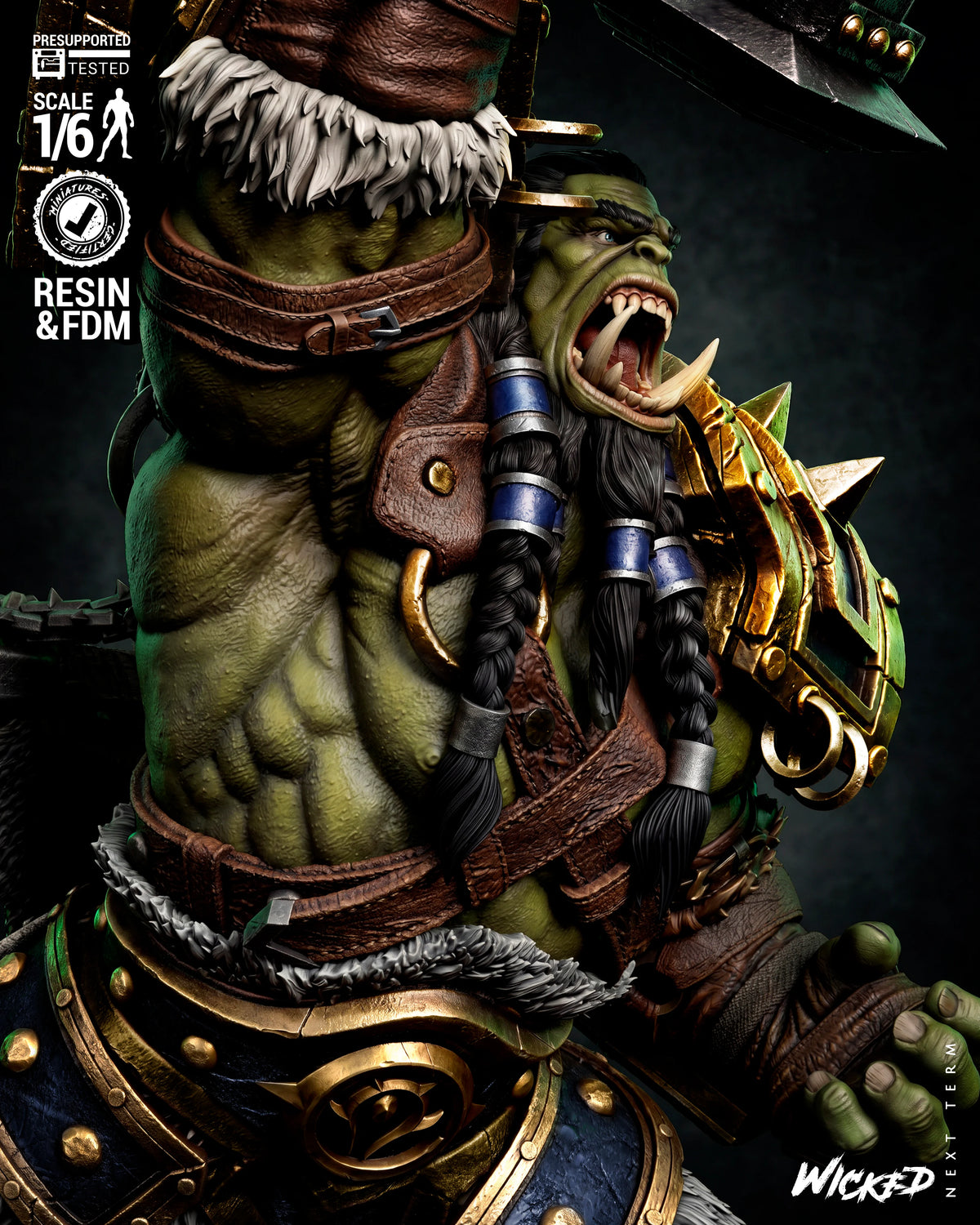 Thrall World of Warcraft Resin Art (Wicked Studios)