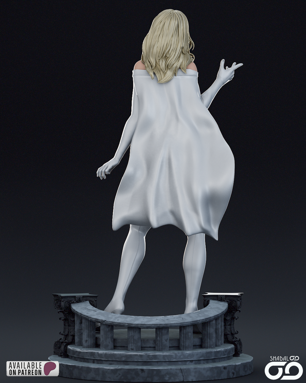 Emma Frost Resin Art (Shadaloo)