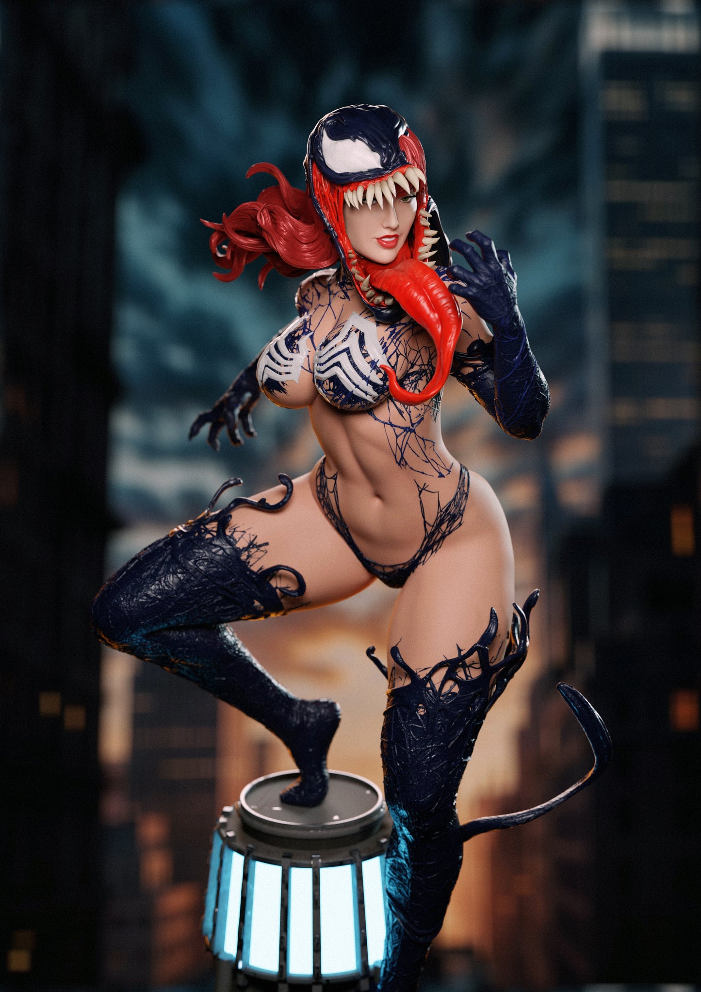 Venomized Mary Jane Resin Fan Art - MTO (Design by Abe3D)