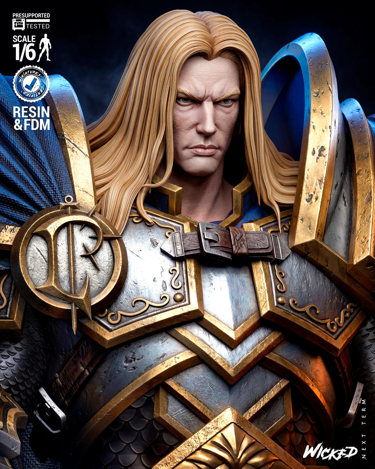 Arthas World of Warcraft Resin Art (Wicked Studios)