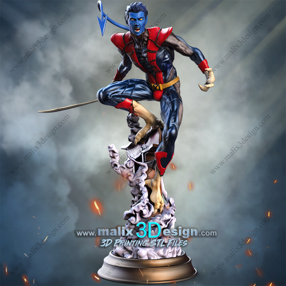 Nightcrawler Resin Fan Art Pro Painted - MTO