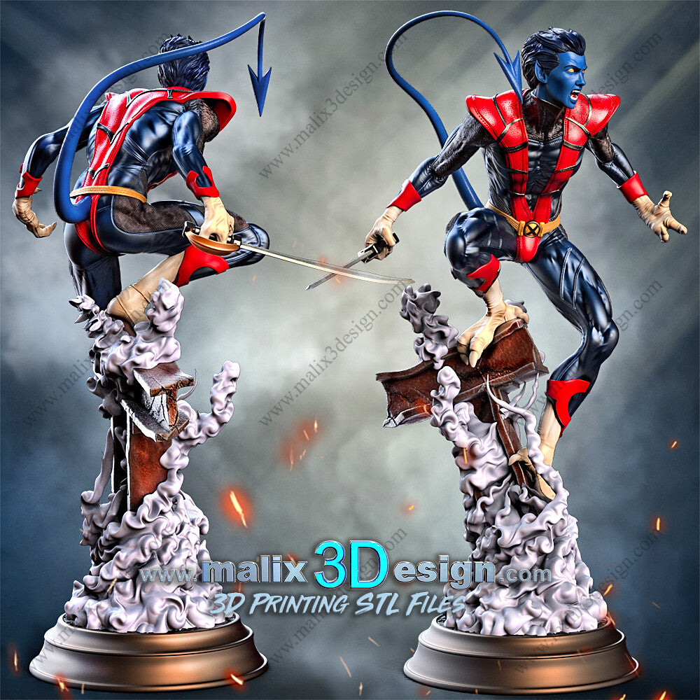 Nightcrawler Resin Fan Art Pro Painted - MTO