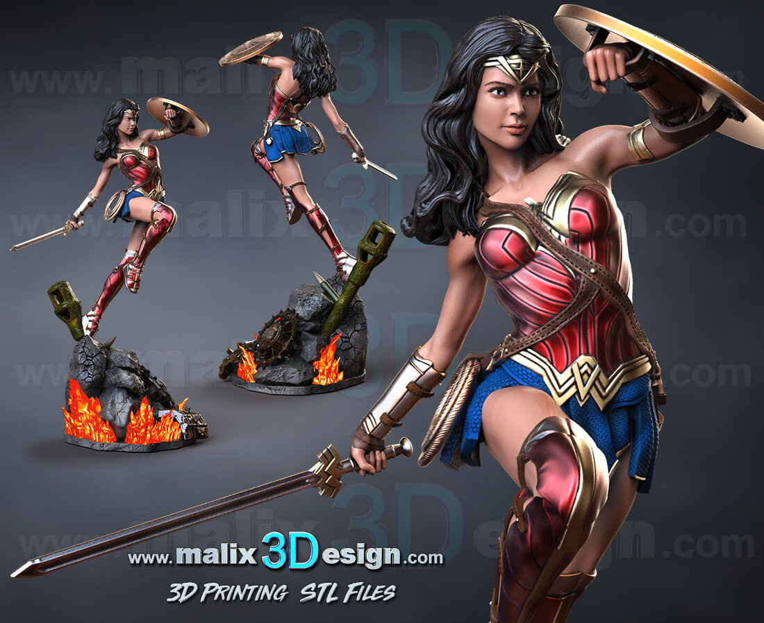 Wonder Woman Sanix Resin Fan Art Pro Painted - MTO