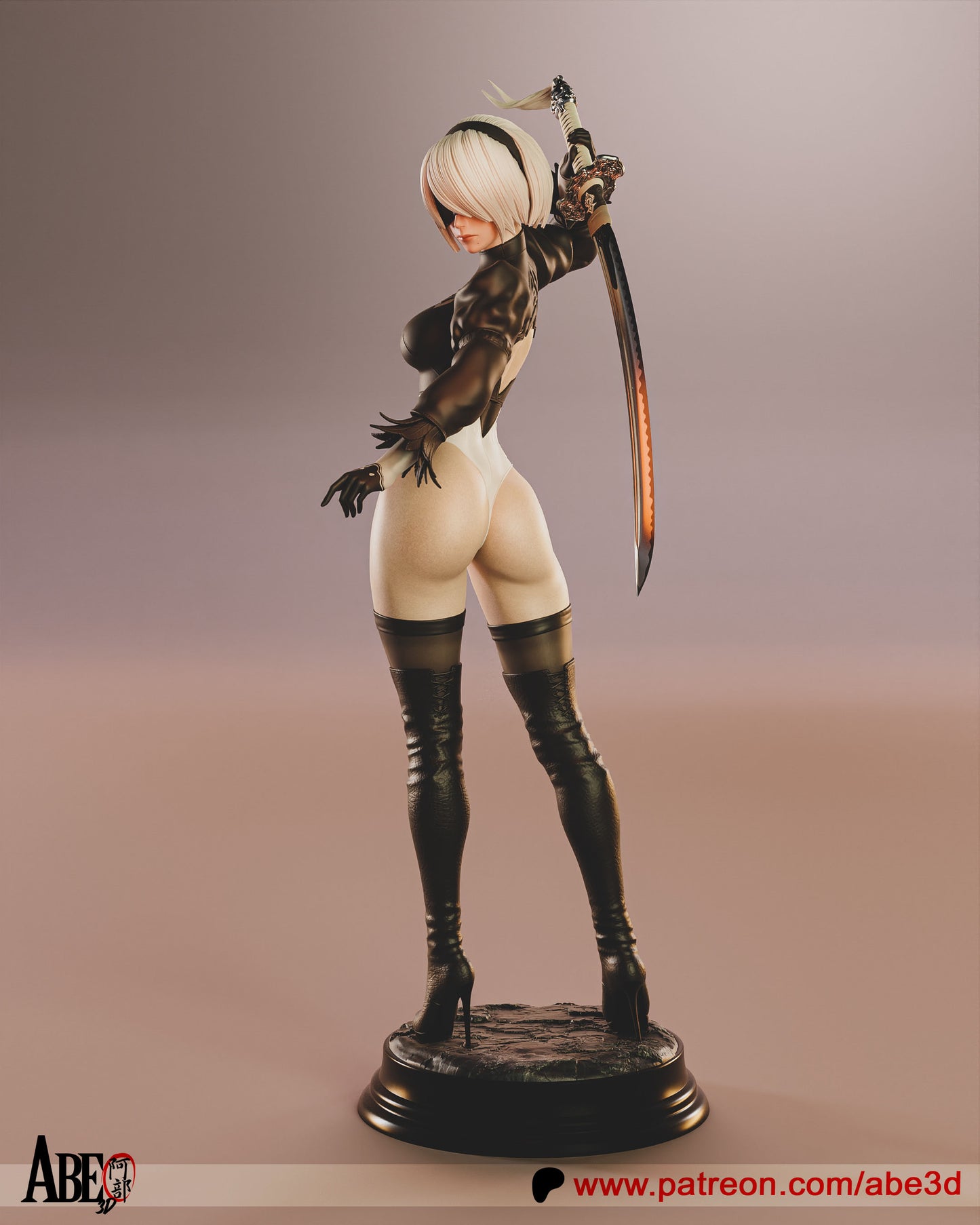 2B YoRHa Resin Fan Art (Design by Abe3D)