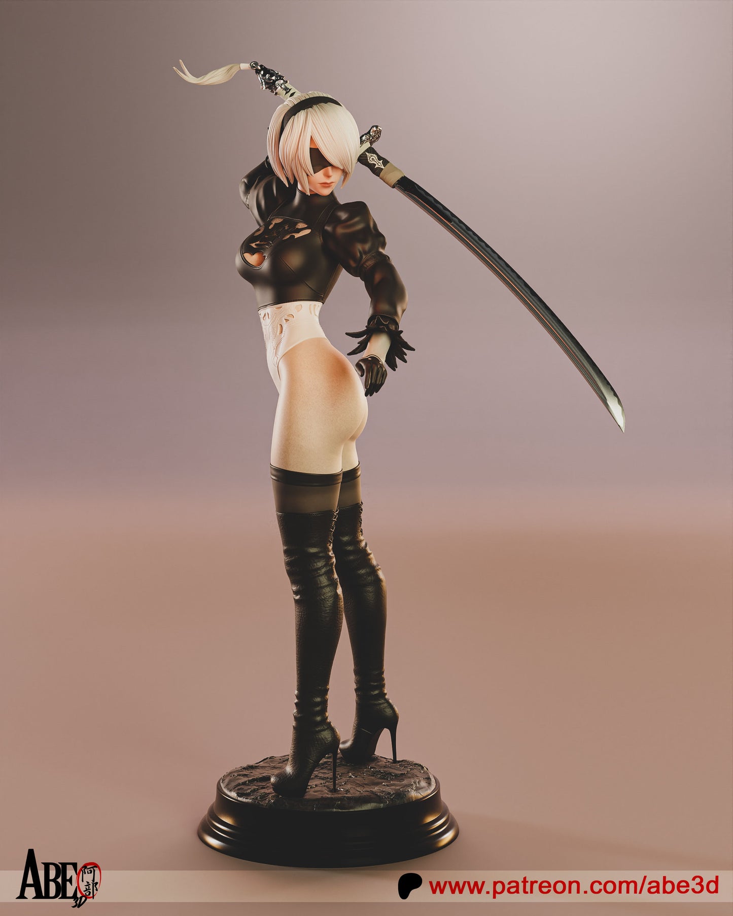 2B YoRHa Resin Fan Art (Design by Abe3D)