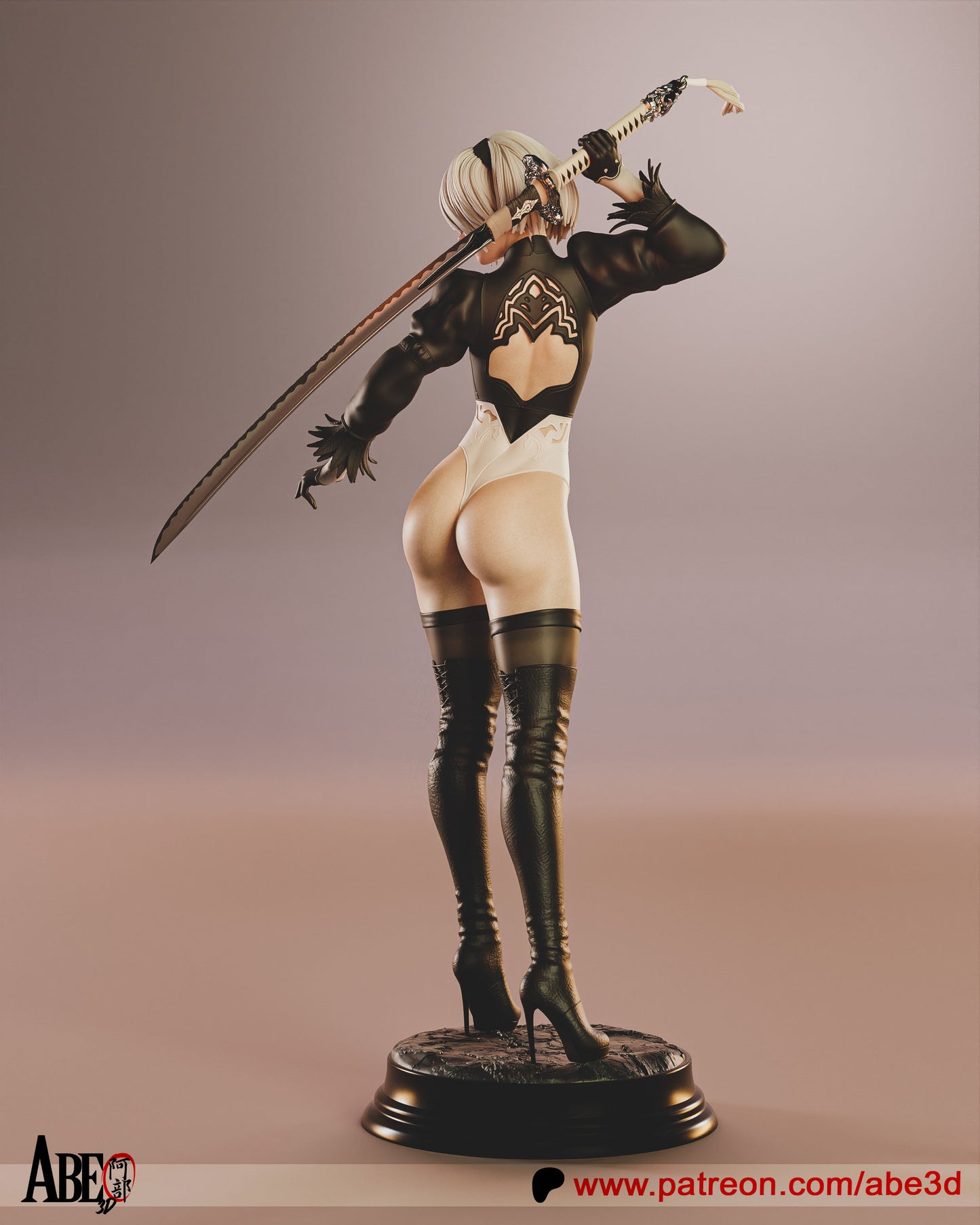 2B YoRHa Resin Fan Art (Design by Abe3D)