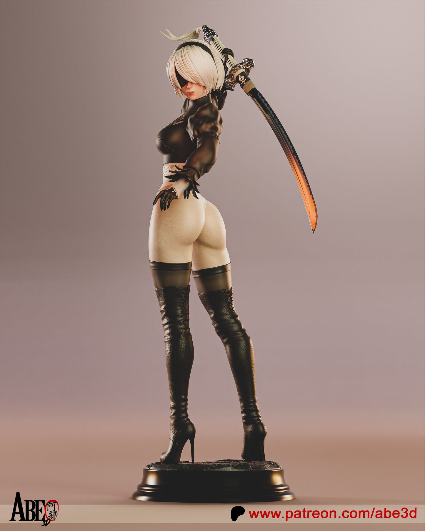2B YoRHa Resin Fan Art (Design by Abe3D)
